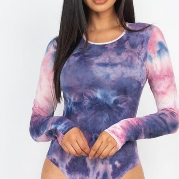 Cotton Candy Tie Dye Body Suit - Thumbnail 9