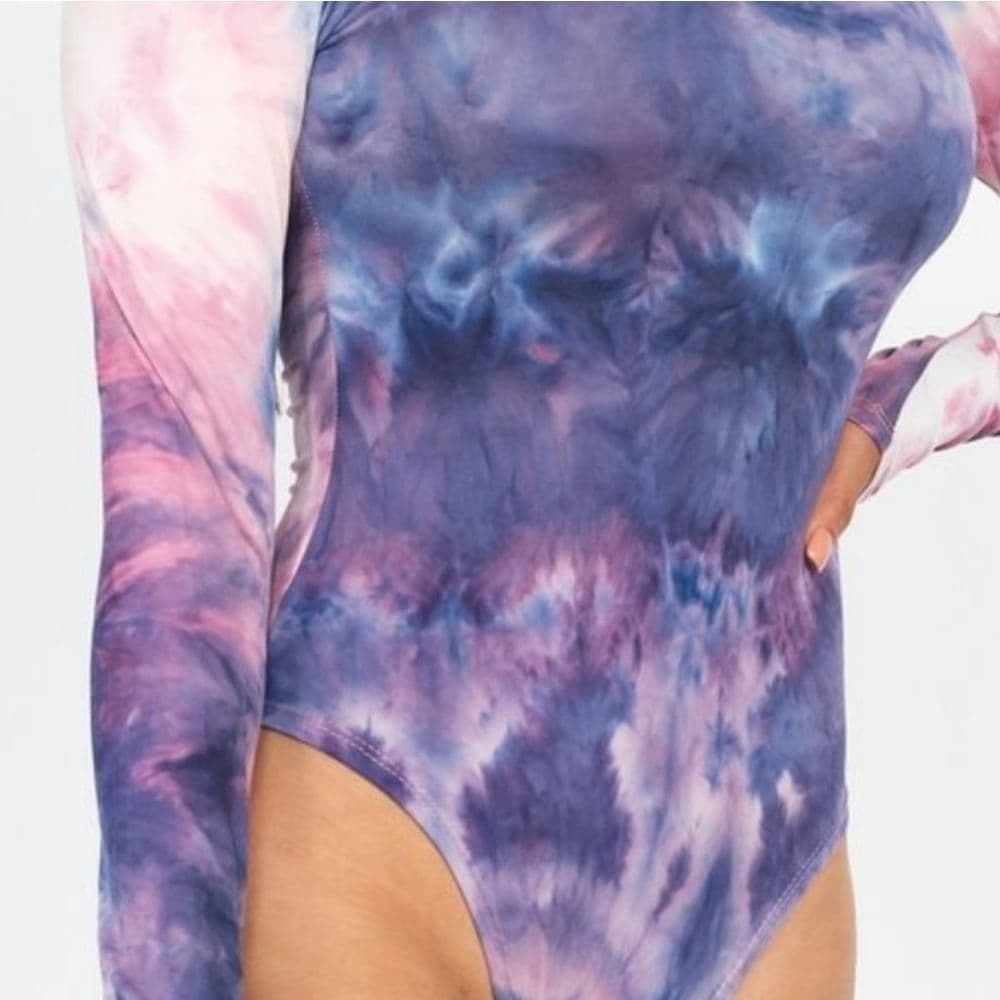 Cotton Candy Tie Dye Body Suit - Thumbnail 2