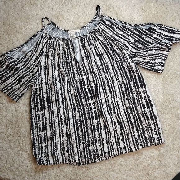 Sale Cute Ella Moss Open Shoulder Blouse - Thumbnail 8