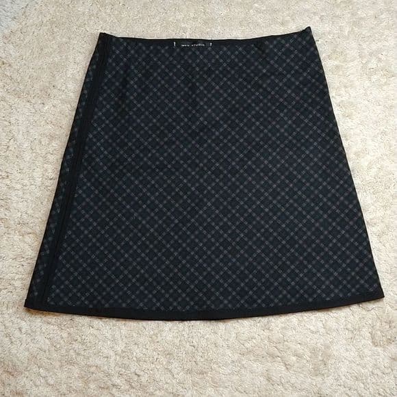 Sale! Patterened Max Studio Stretchy Black Skirt - Thumbnail 8