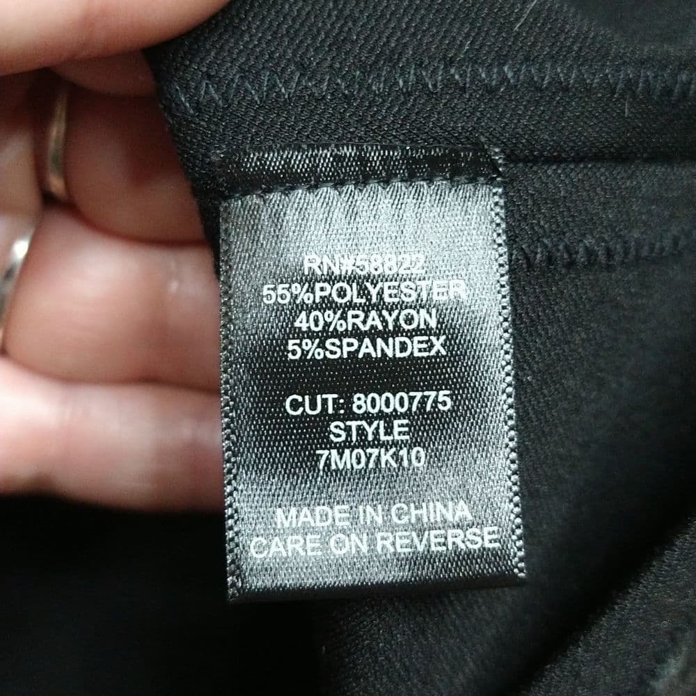 Sale! Patterened Max Studio Stretchy Black Skirt - Thumbnail 4