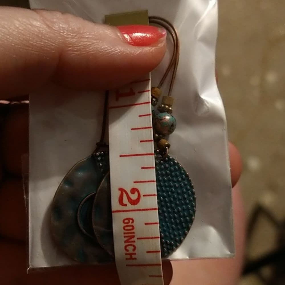 Beautiful Vintage Style Rustic Boho Earrings - Thumbnail 6