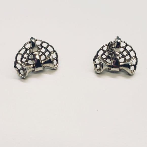 Vintage Silver Marino STAMPED Screw Back Earrings - Thumbnail 9