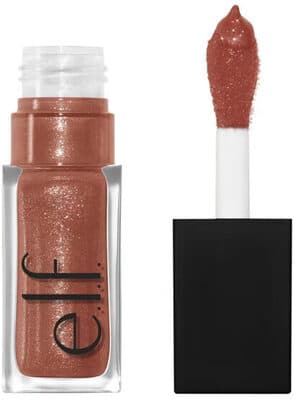 E. L.f. Cosmetics Glow Reviver Lip Oil Glimmer in Rosy Beige + Multicolor Pearl - Vegan and Cruelty-Free Makeup - Thumbnail 6