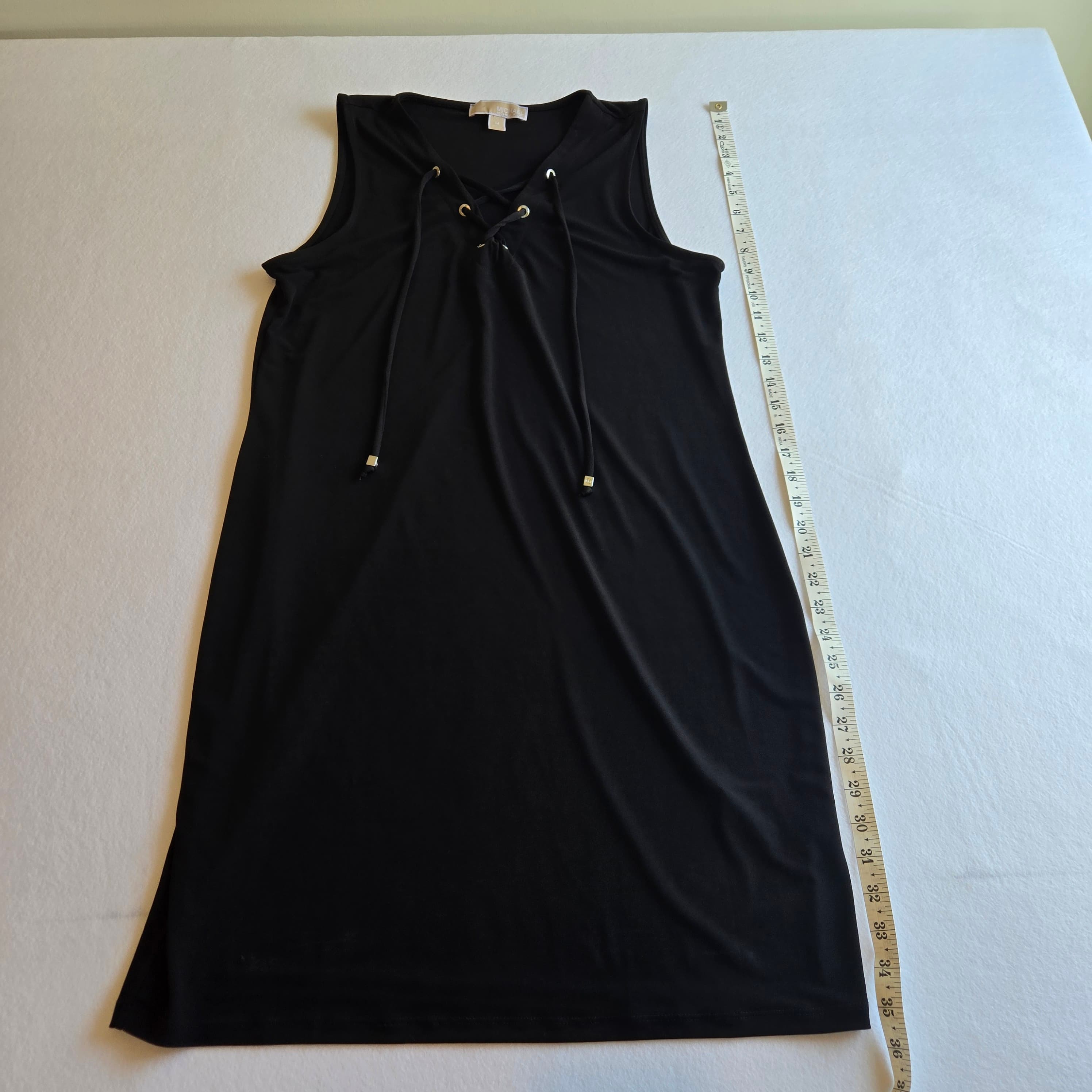 Michael Kors Black Sleeveless Dress Size M - Thumbnail 4