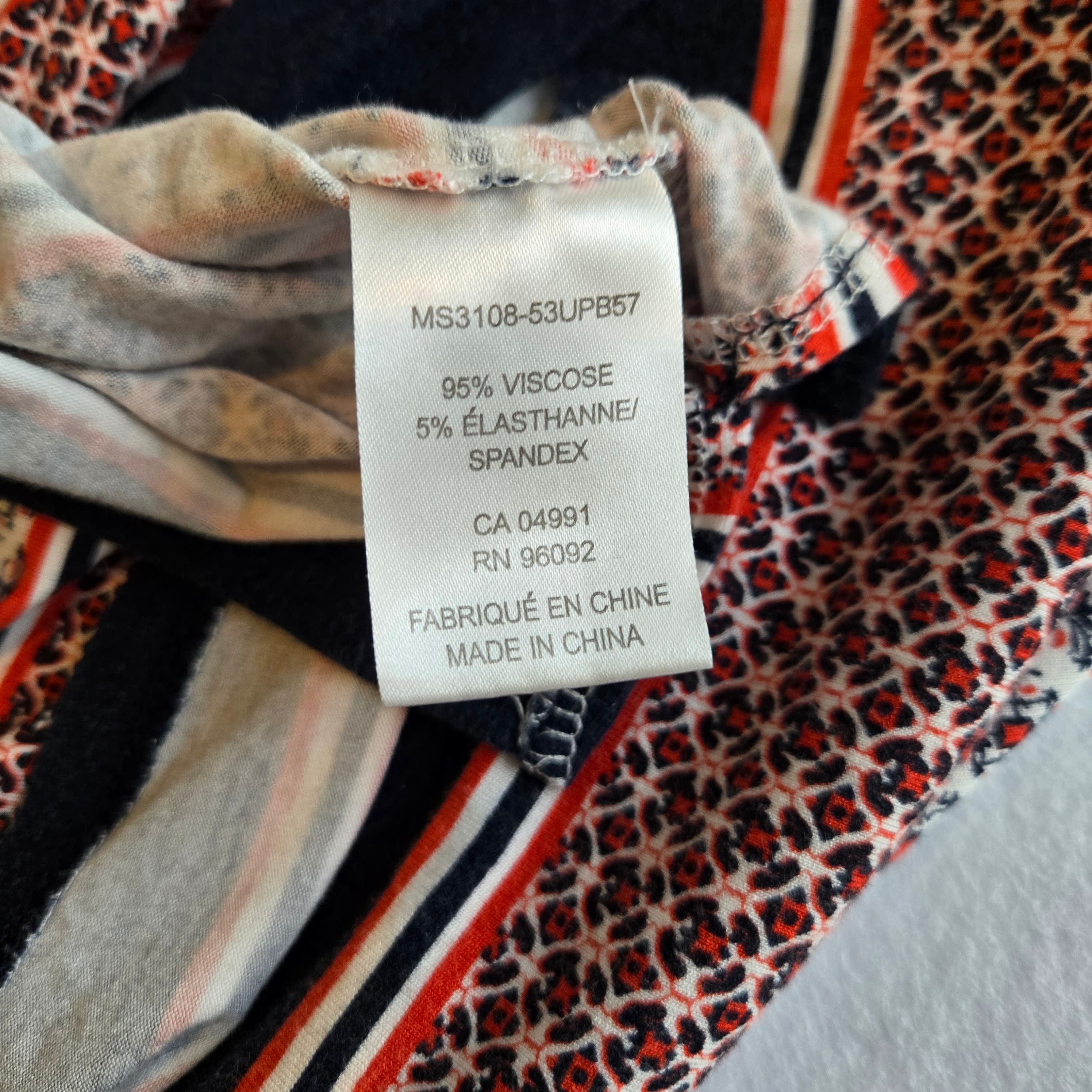 Sleeveless Geometric Print Top - Thumbnail 2