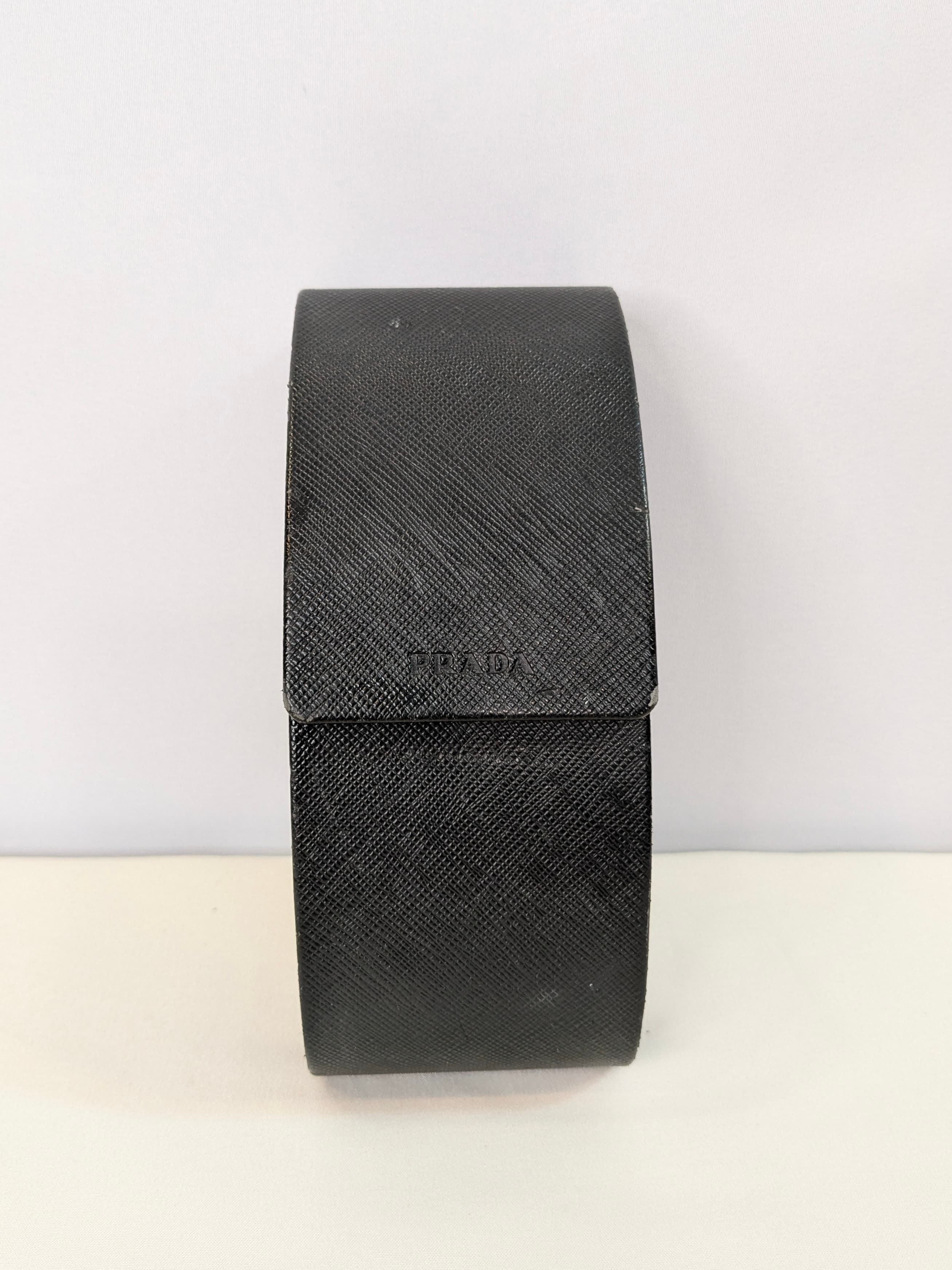 Prada SPR23O Black and Ivory Marble Cat-Eye Sunglasses with Gray Gradient Lenses - Thumbnail 8