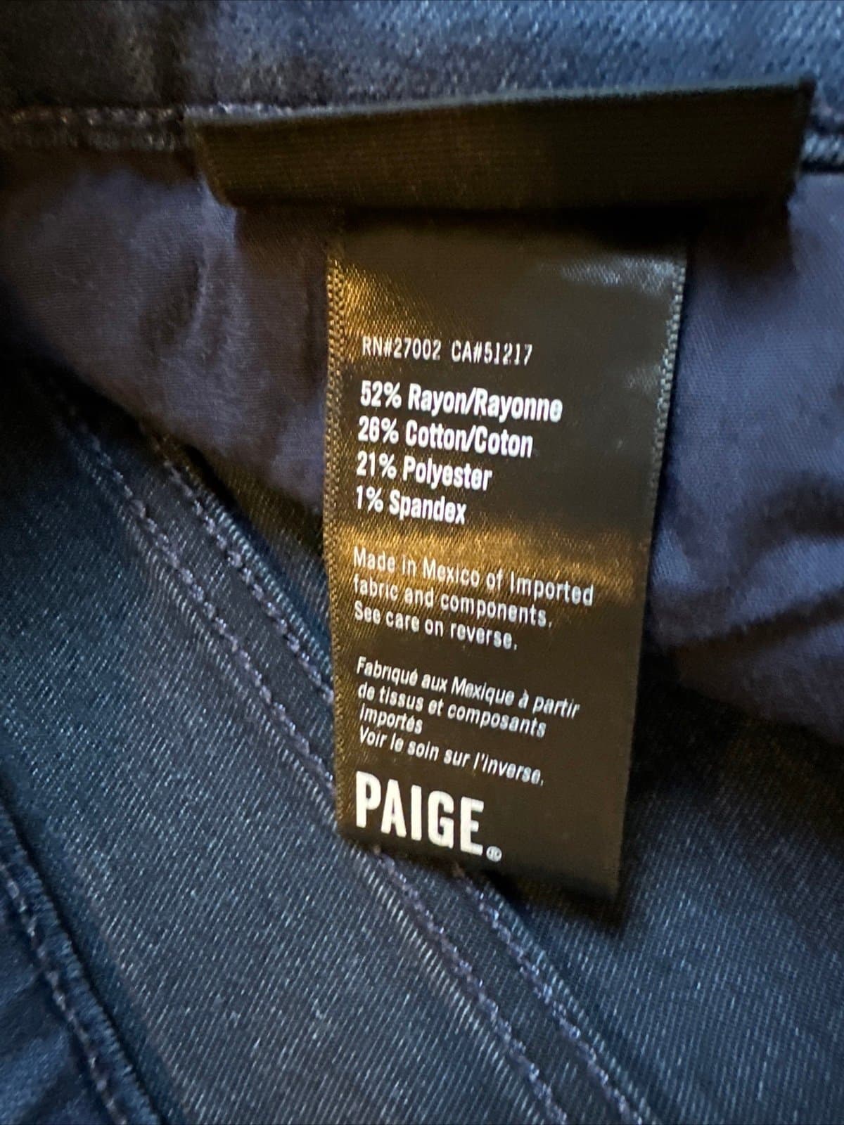 Paige Mens Federal Slim Straight Leg Jeans 34 Mid Rise Dark Wash Blue EUC!! - Thumbnail 4