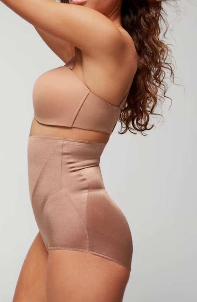 Sima by Chicos Vanishing Edge High Waisted Brief Sz XL Soft Tan NWT!! - Thumbnail 2