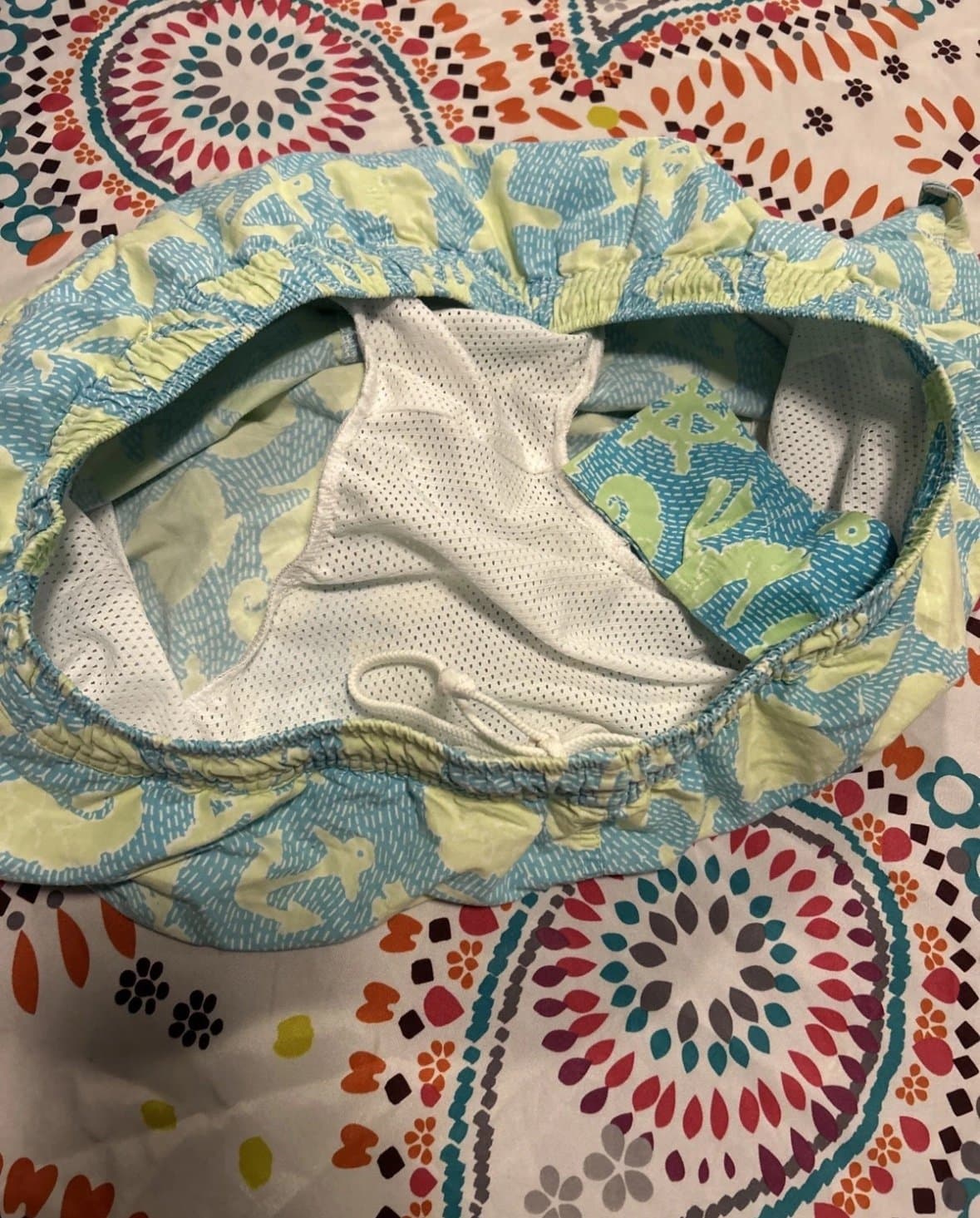 Mens Swim Trunks Lilly Pulitzer Lined Mesh Size XL Board Shorts - Thumbnail 4