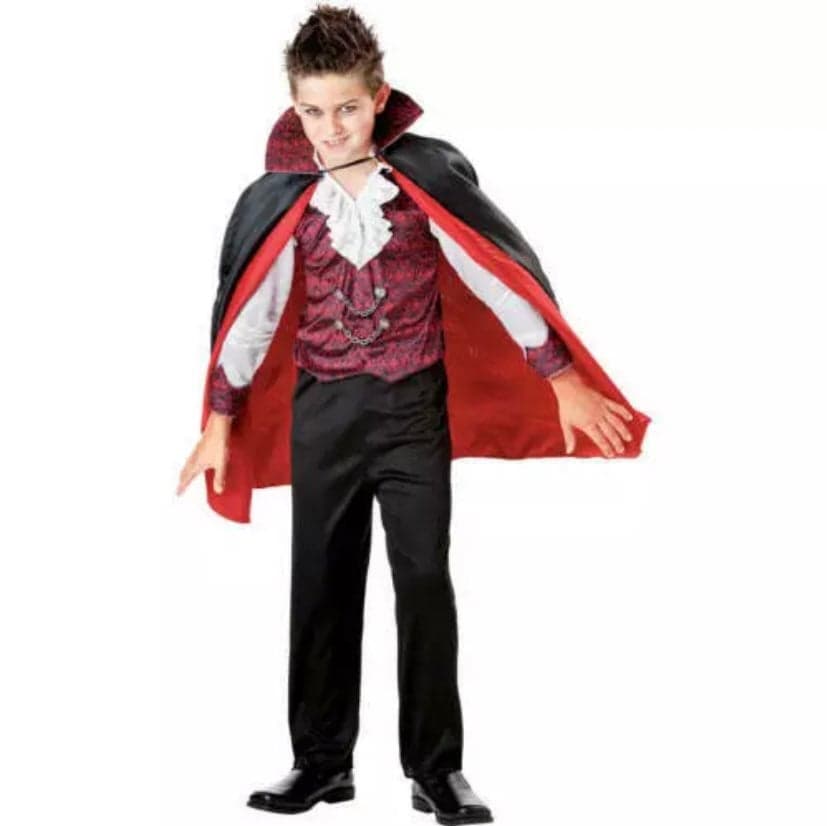 NEW Vampire Child Halloween Costume Boys Sz Large (10-12) NIP