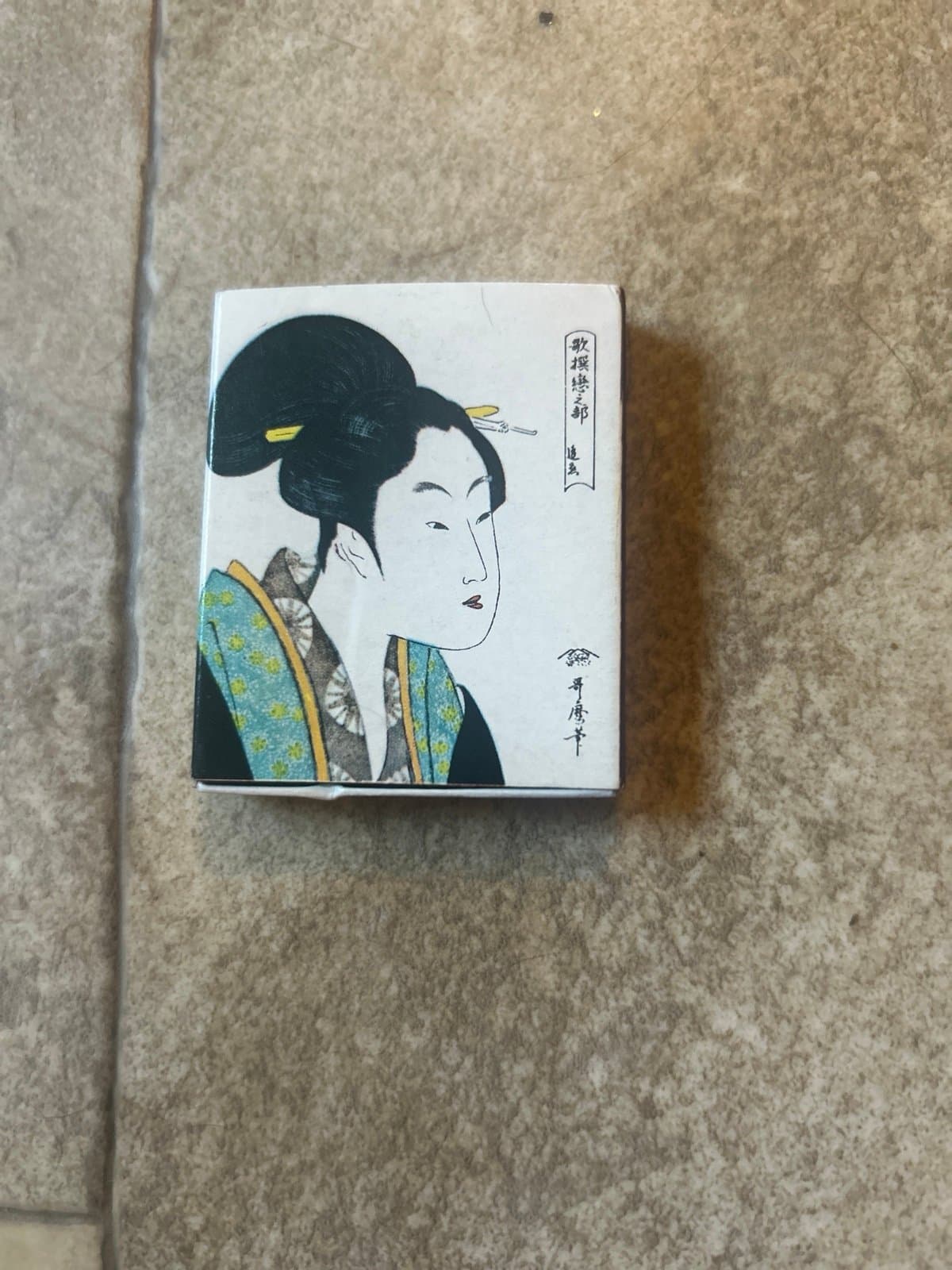 Japanese Vintage Match Box with Sticks - Thumbnail 2
