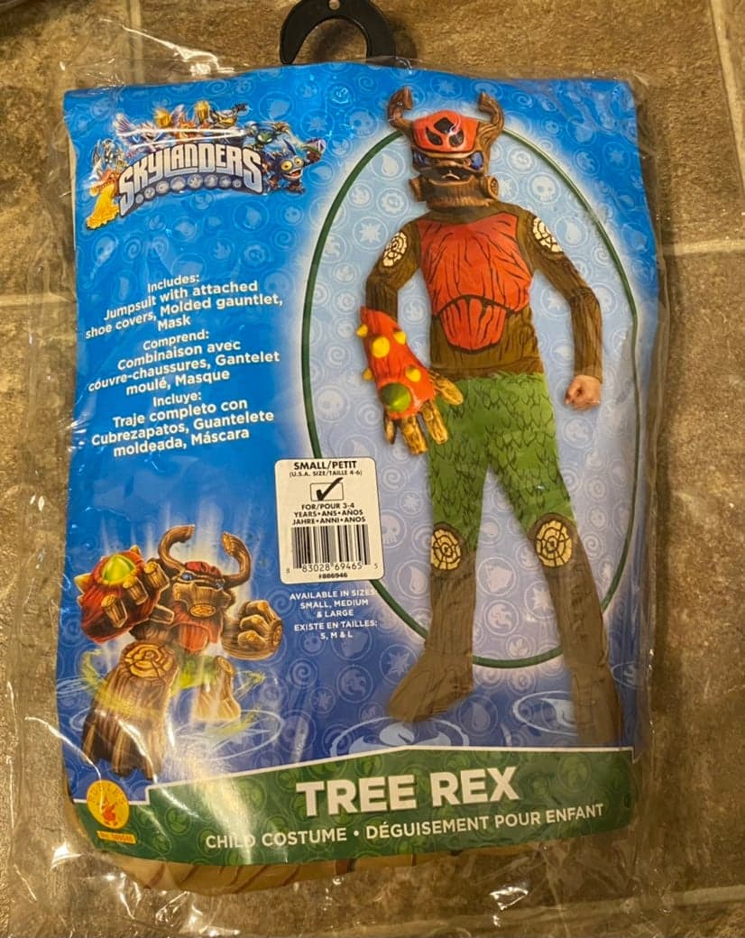 NEW Skylanders Tree rex Costume Boys 3/4 - Thumbnail 2