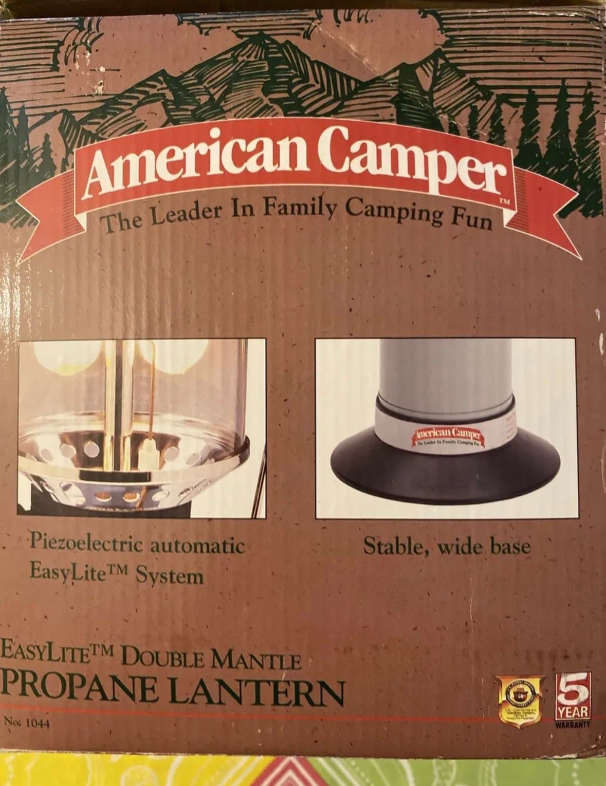 Vintage American Camper Double Mantle Propane Lantern With Box Model 1044 - Thumbnail 3