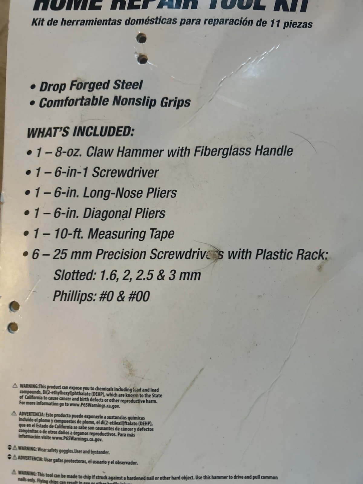 Hyper Tough 11 Pc Home Repair Tool Kit - Thumbnail 3