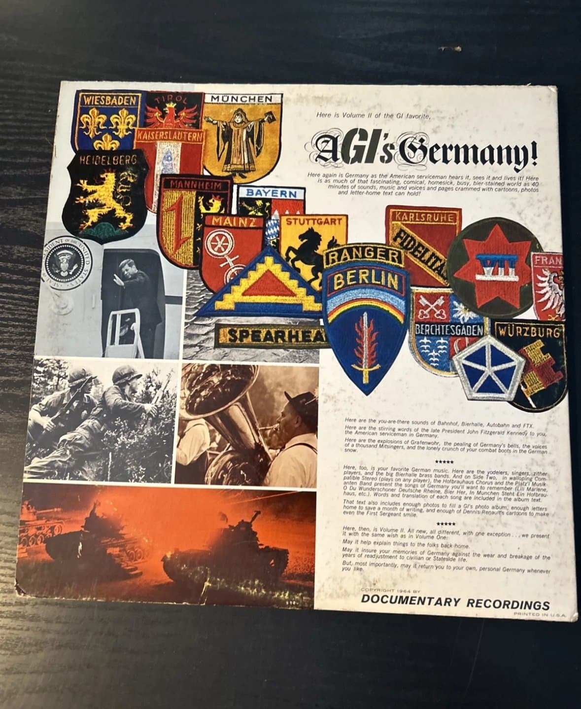 A GIs Germany Vinyl Records Volume 2 Gatefold 1964 Documentary Recordings LP - Thumbnail 2
