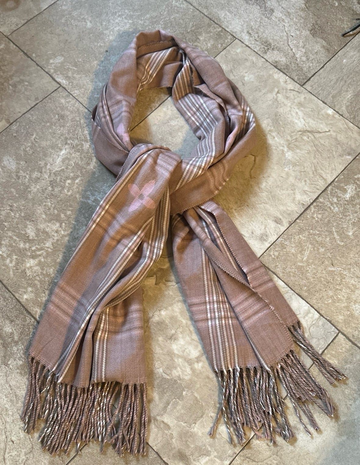 100% Cashmere Scarf Luxurious XL Women shawl Pashmina Beige