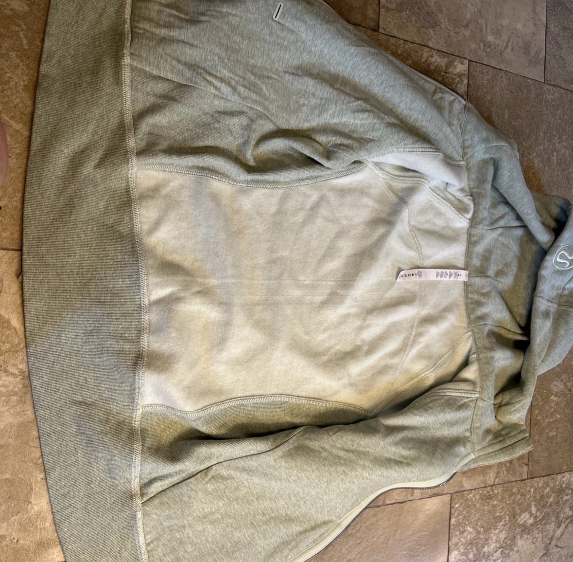 Lululemon Womens Size 6 Scuba Hoodie Stretch Slope Light Green/Mint - Thumbnail 2