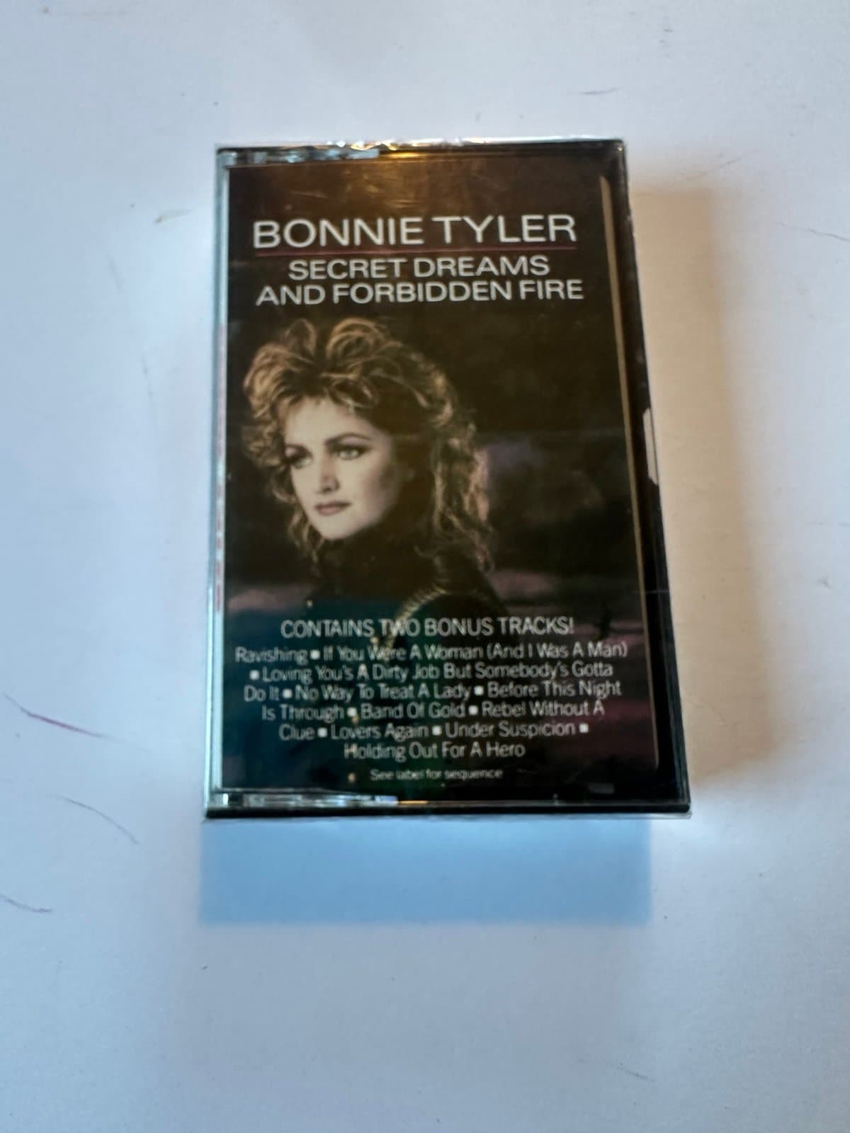 BONNIE TYLER - SECRET DREAMS AND FORBIDDEN FIRE Cassette, New/sealed!!!
