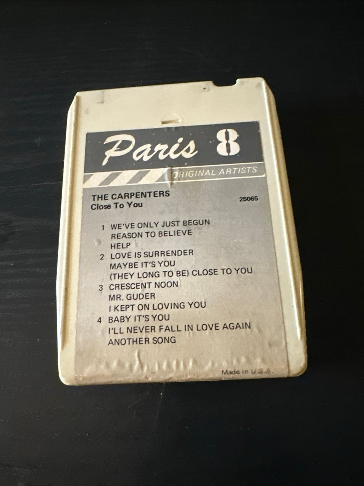 Carpenters - Close To You - 8 TRACK-Paris 8