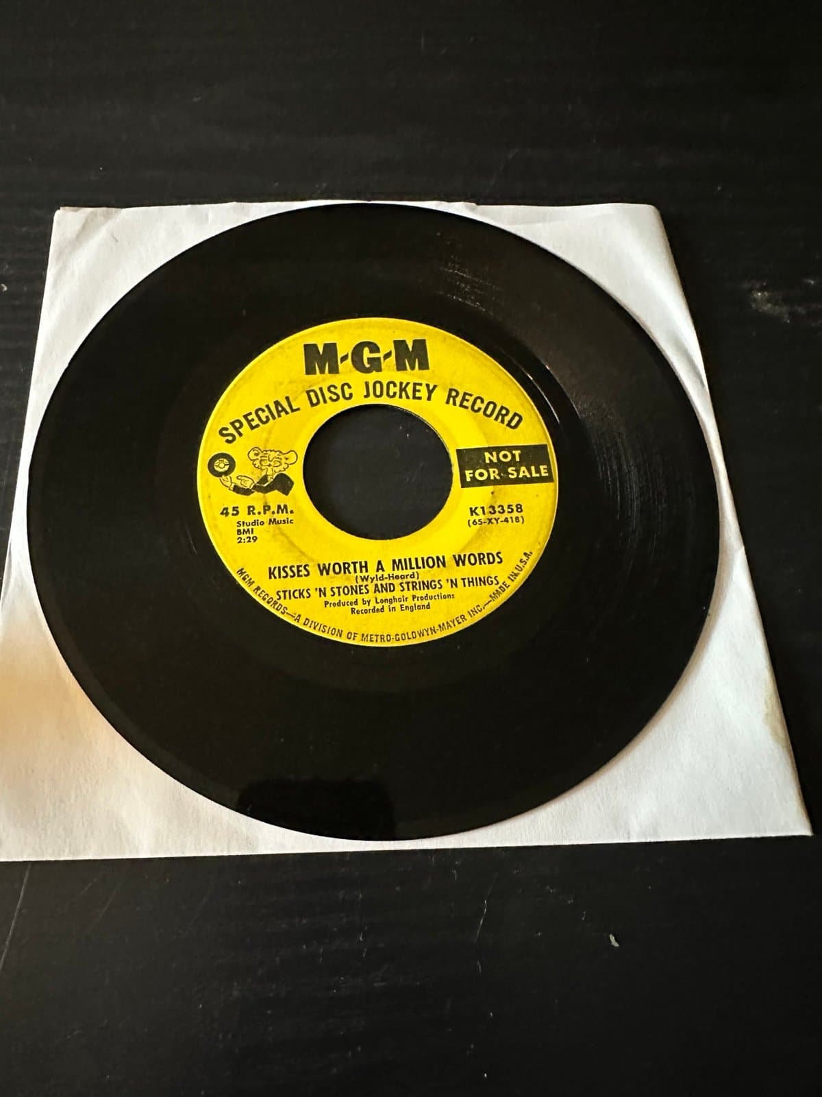 MGM SPECIAL DISC JOCKEY 45 Promo Hello blues (It’s Me Again)-Kisses Worth A Mill