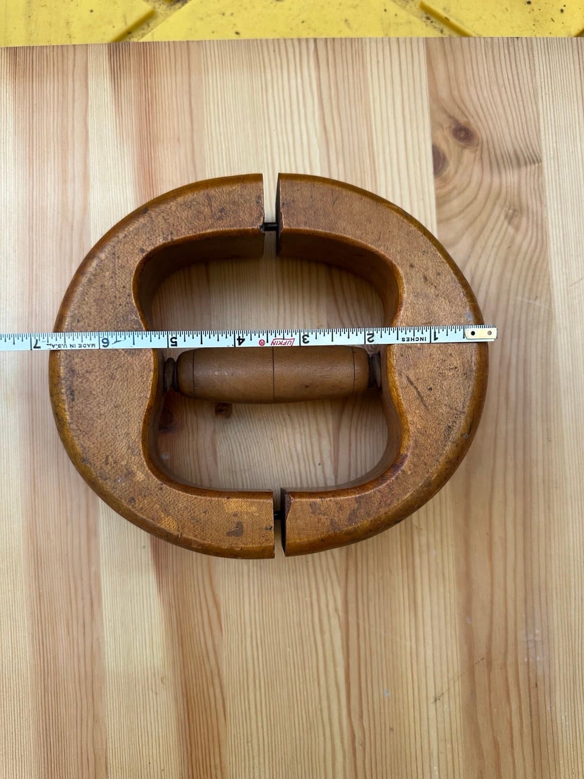 Vintage Wood Hat Stretcher Millinery Tool Wooden Adjustable 7” - Thumbnail 4