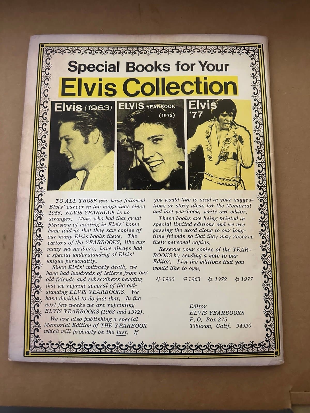 Elvis Presley 1960 New Giant Elvis Pictures Yearbook Magazine - Thumbnail 9