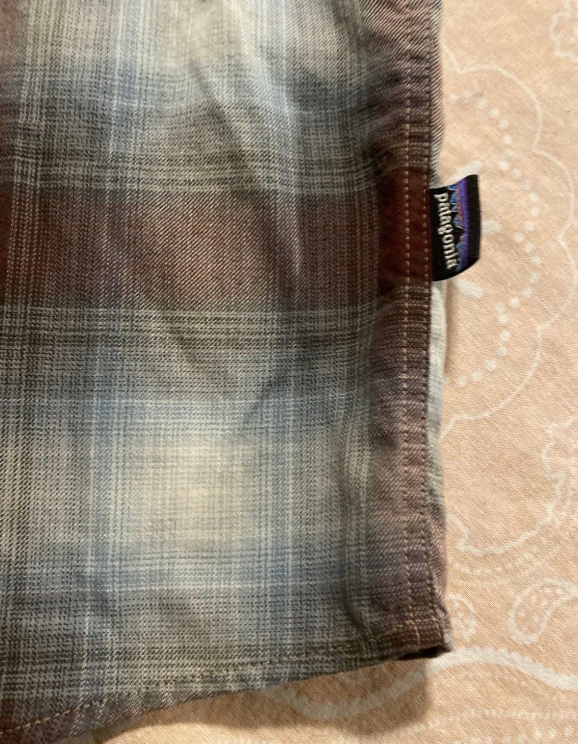 Mens Patagonia Button Shirt Size XL Plaid Organic Cotton Blend Light Weight - Thumbnail 3