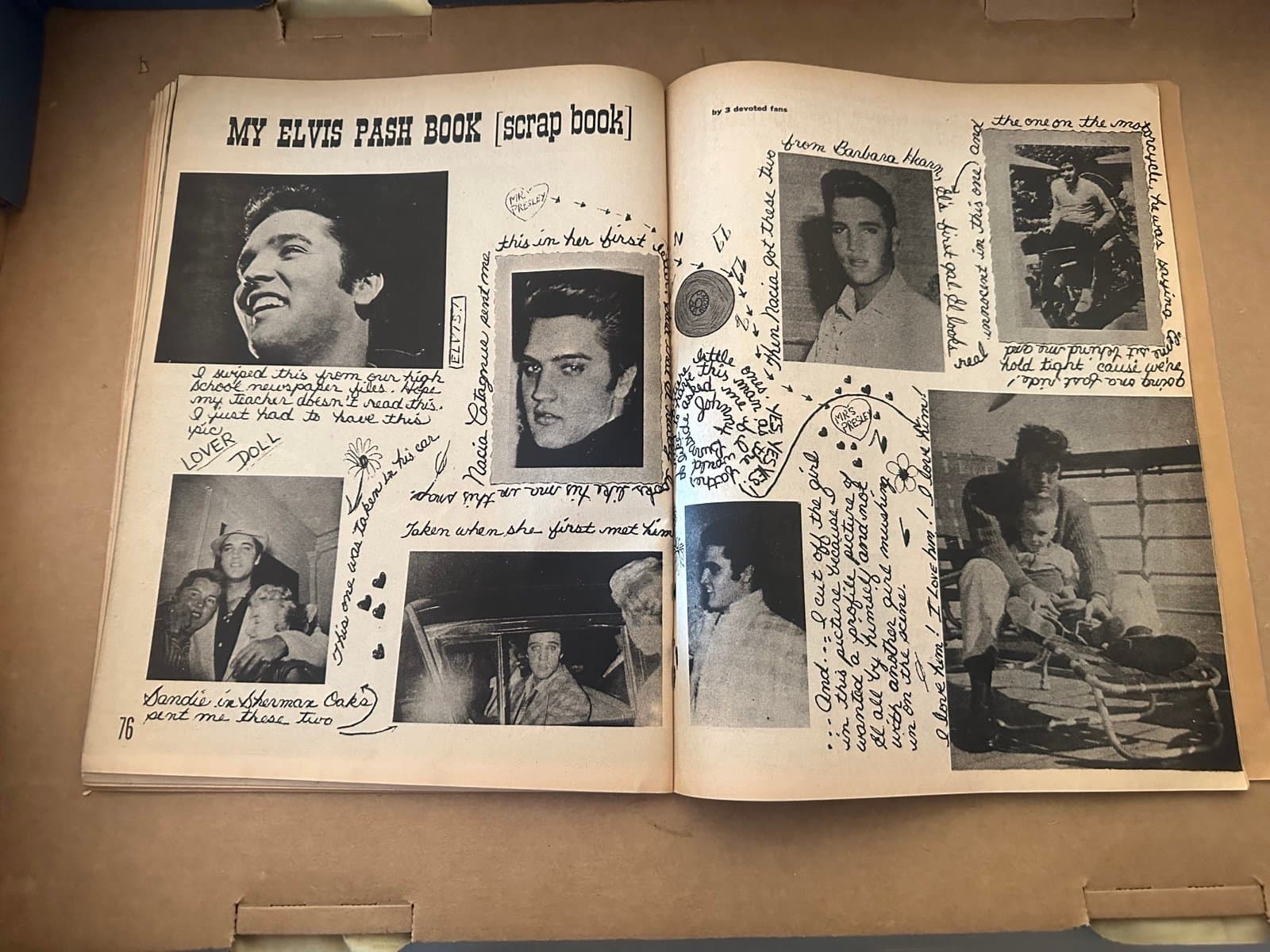 Elvis Presley 1960 New Giant Elvis Pictures Yearbook Magazine - Thumbnail 6
