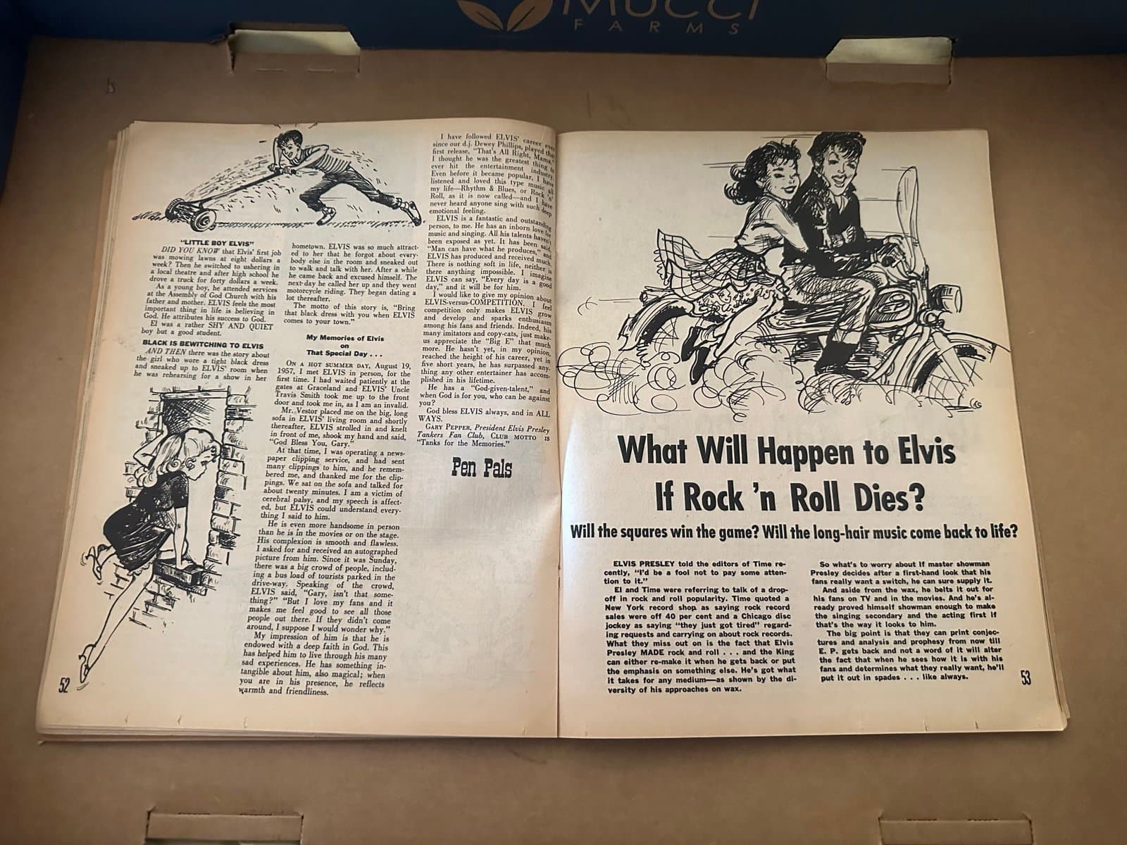 Elvis Presley 1960 New Giant Elvis Pictures Yearbook Magazine - Thumbnail 4