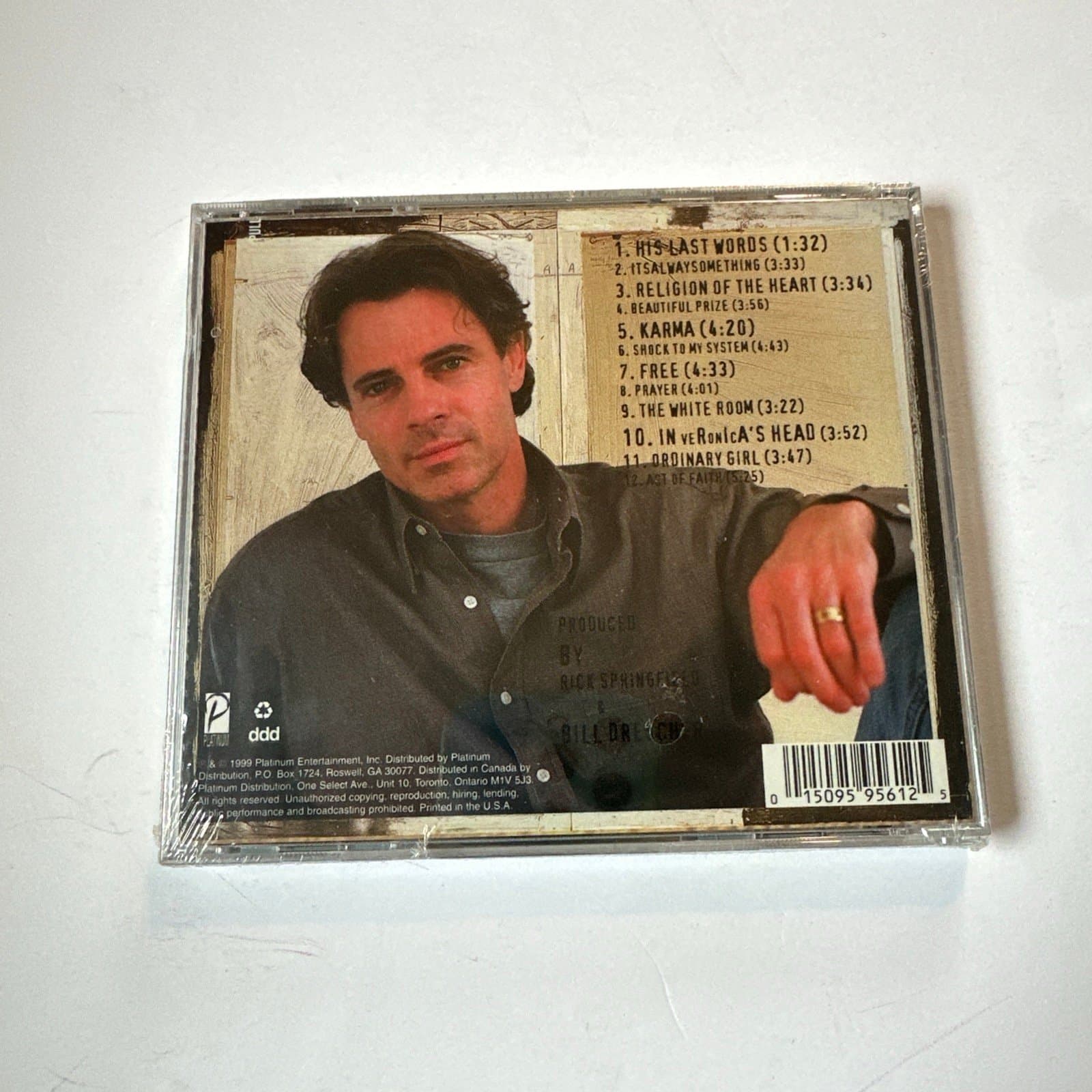 Rick Springfield - Karma CD 1999 Hidden Bonus Track Rock Platinum NEW-SEALED! - Thumbnail 2