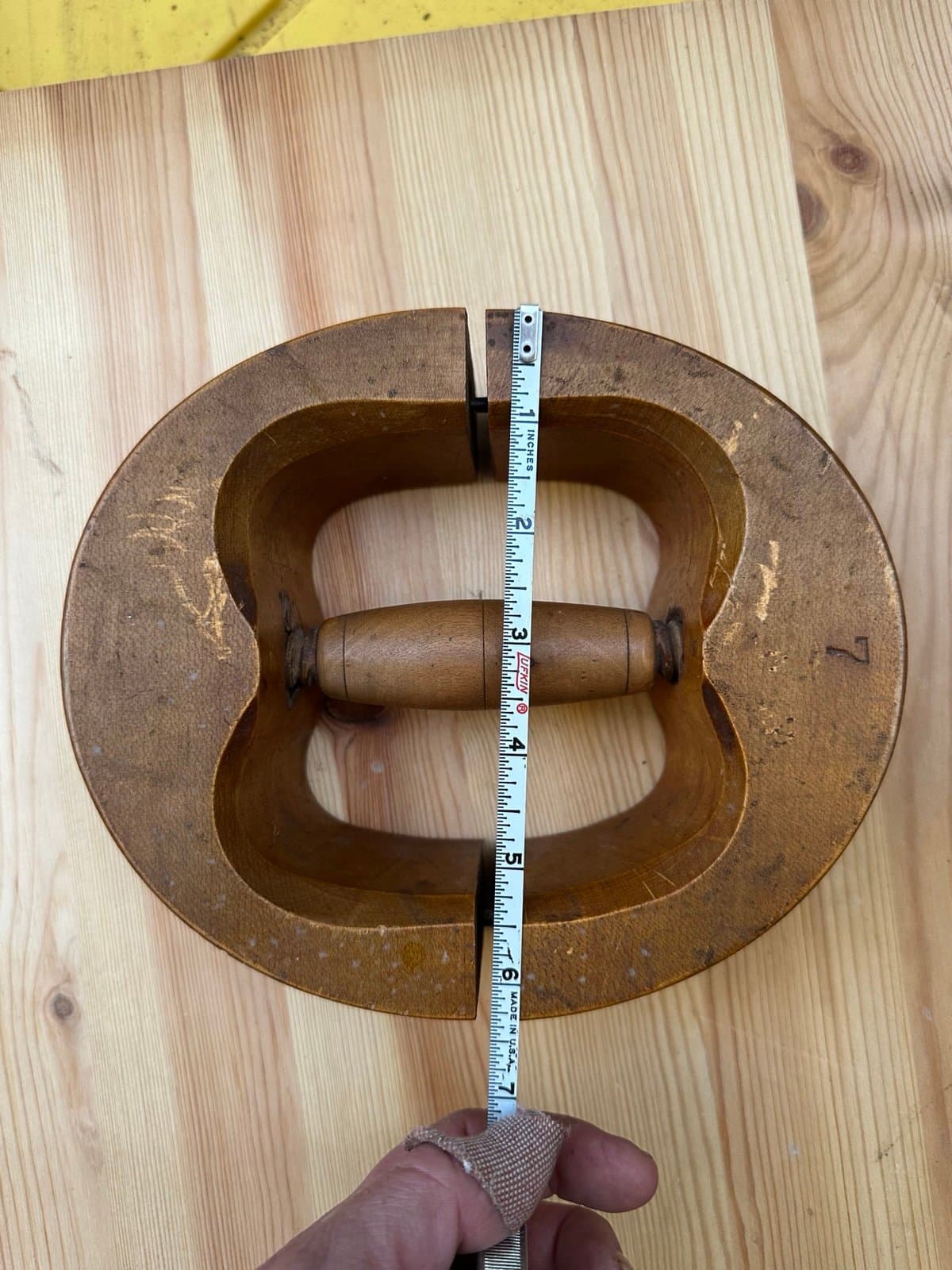 Vintage Wood Hat Stretcher Millinery Tool Wooden Adjustable 7” - Thumbnail 6