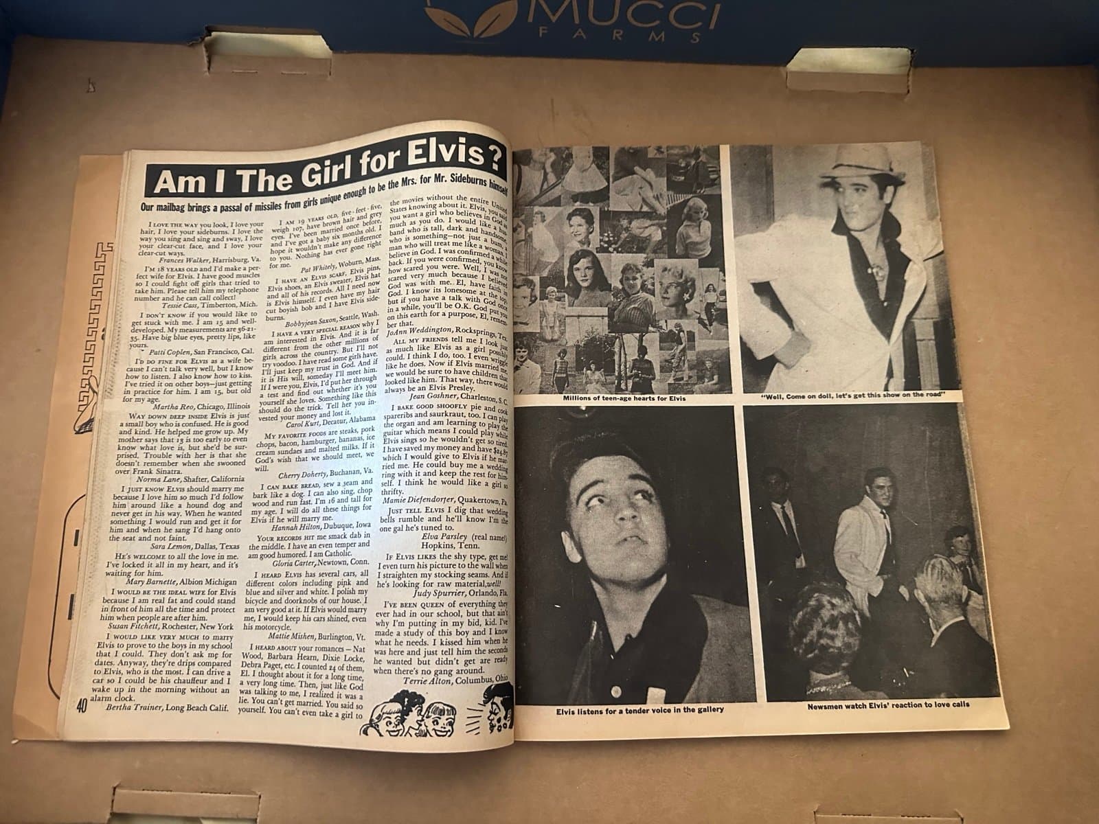 Elvis Presley 1960 New Giant Elvis Pictures Yearbook Magazine - Thumbnail 3