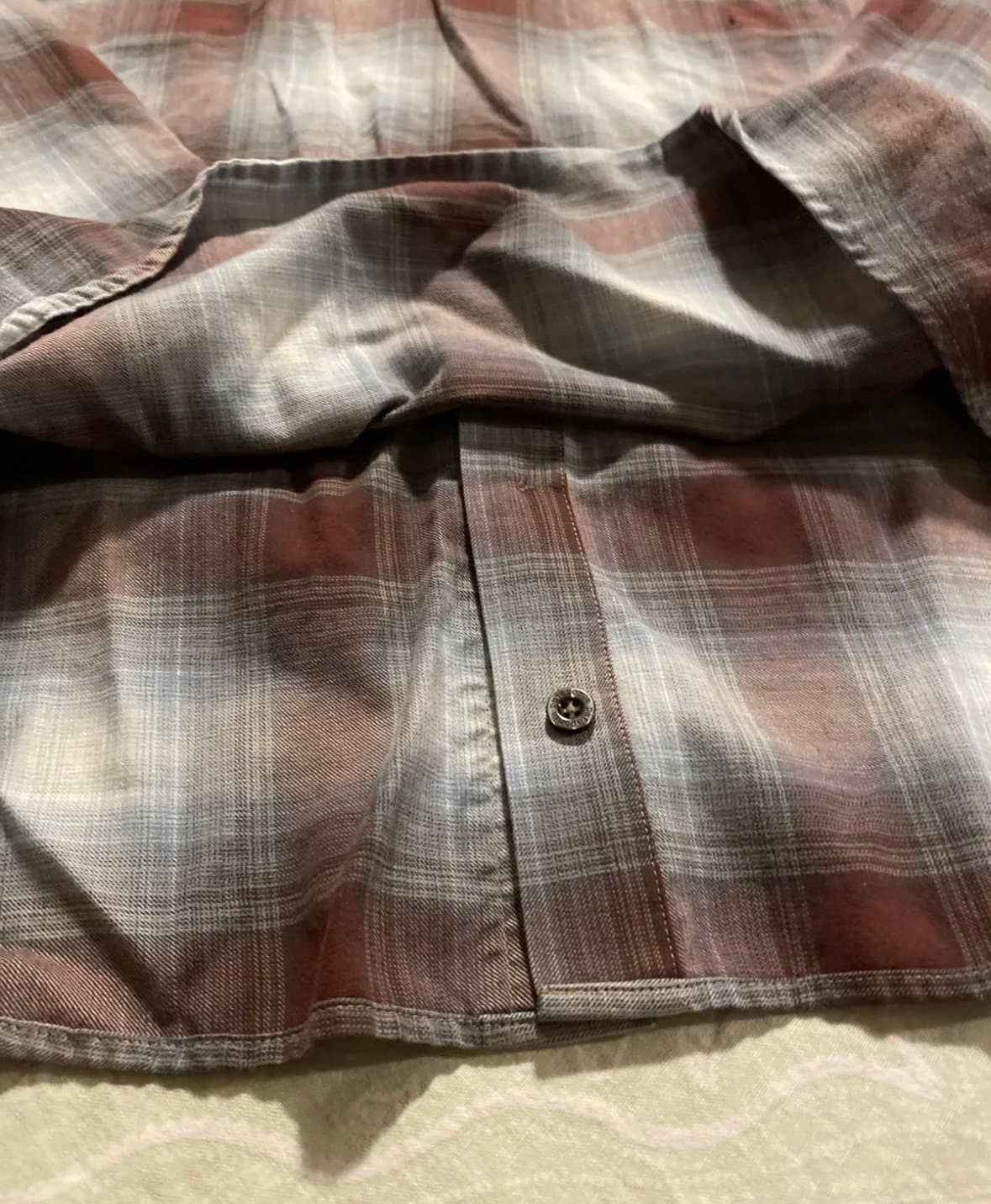 Mens Patagonia Button Shirt Size XL Plaid Organic Cotton Blend Light Weight - Thumbnail 6