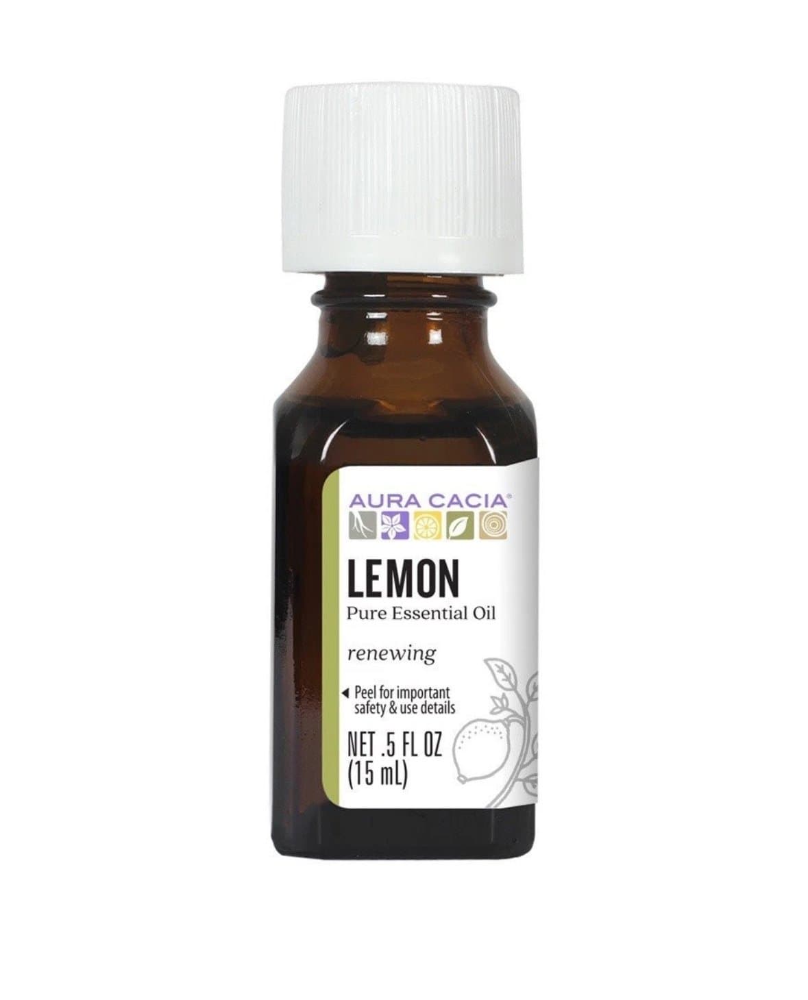 Aura Cacia Lemon Essential Oil 0.5 oz Oil-Brand new!!