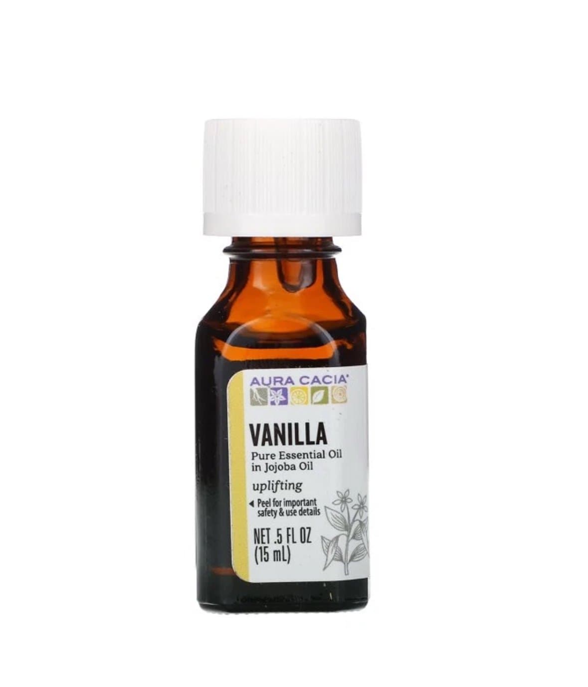 Aura Cacia Vanilla Essential Oils 0.5 fl oz -Brand new!!