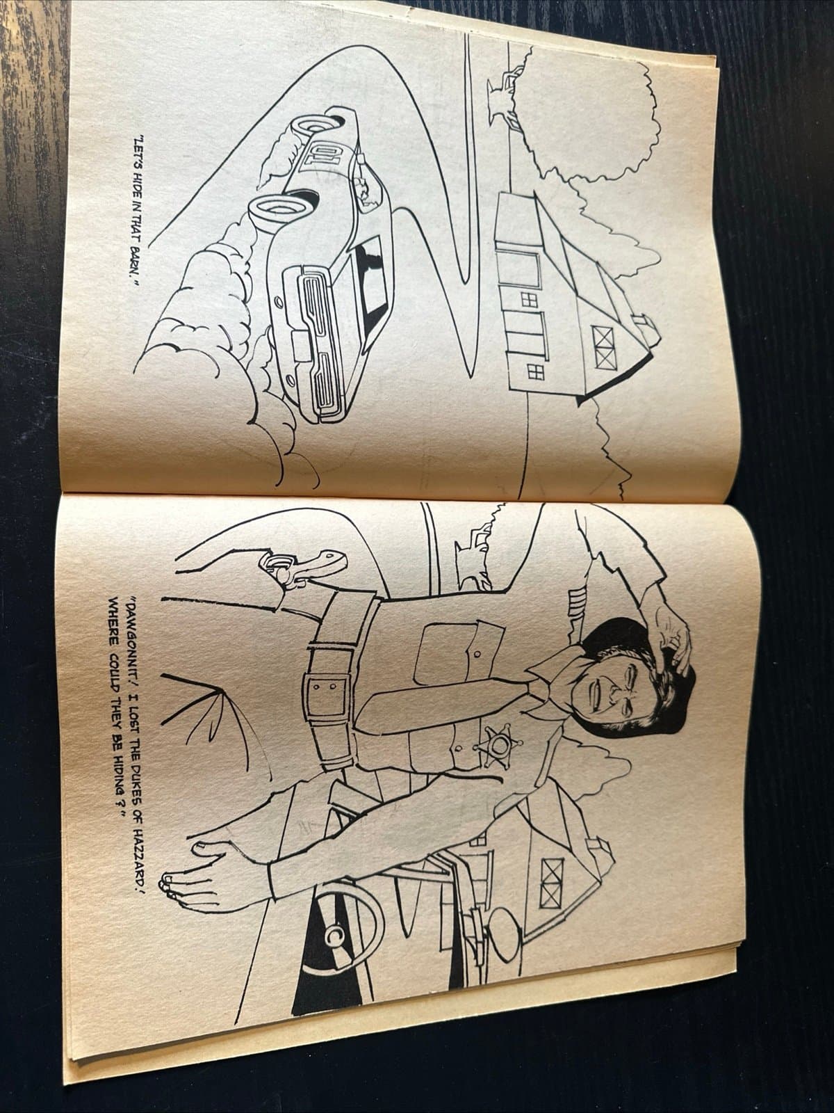 Vintage 1981 The Dukes Of Hazzard Stunt Show Coloring & Activity Book Used 2 Pgs - Thumbnail 7