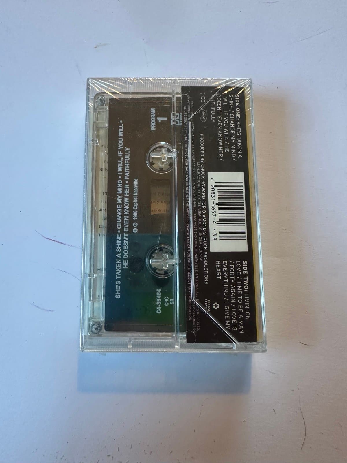 Faces by John Berry (Country) (Cassette, Sep-1996, Capitol Nashville) New-Sealed - Thumbnail 3