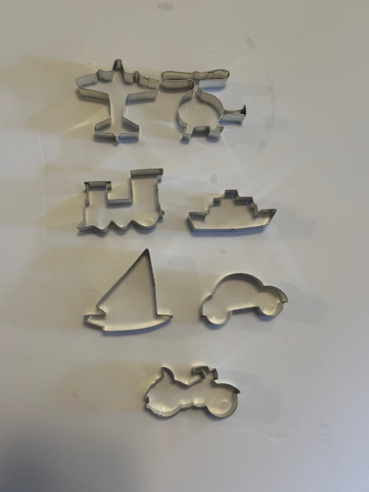 Vintage Fox Run Transportation Tinplated Cookie Cutters 7 Piece - Thumbnail 2