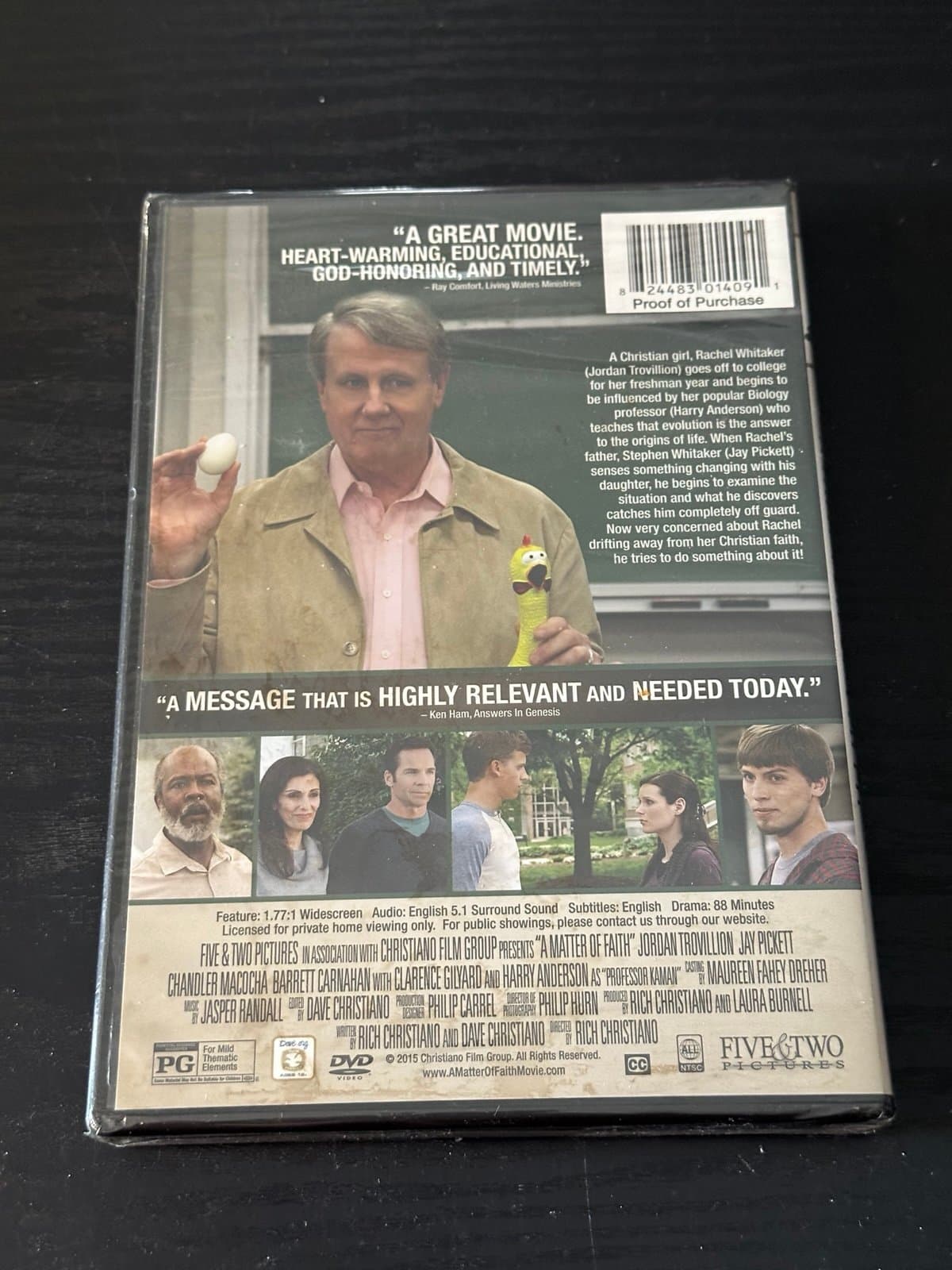 A Matter of Faith - Harry Anderson, Jordan Trovillion (DVD, 2015) New & Sealed - Thumbnail 3