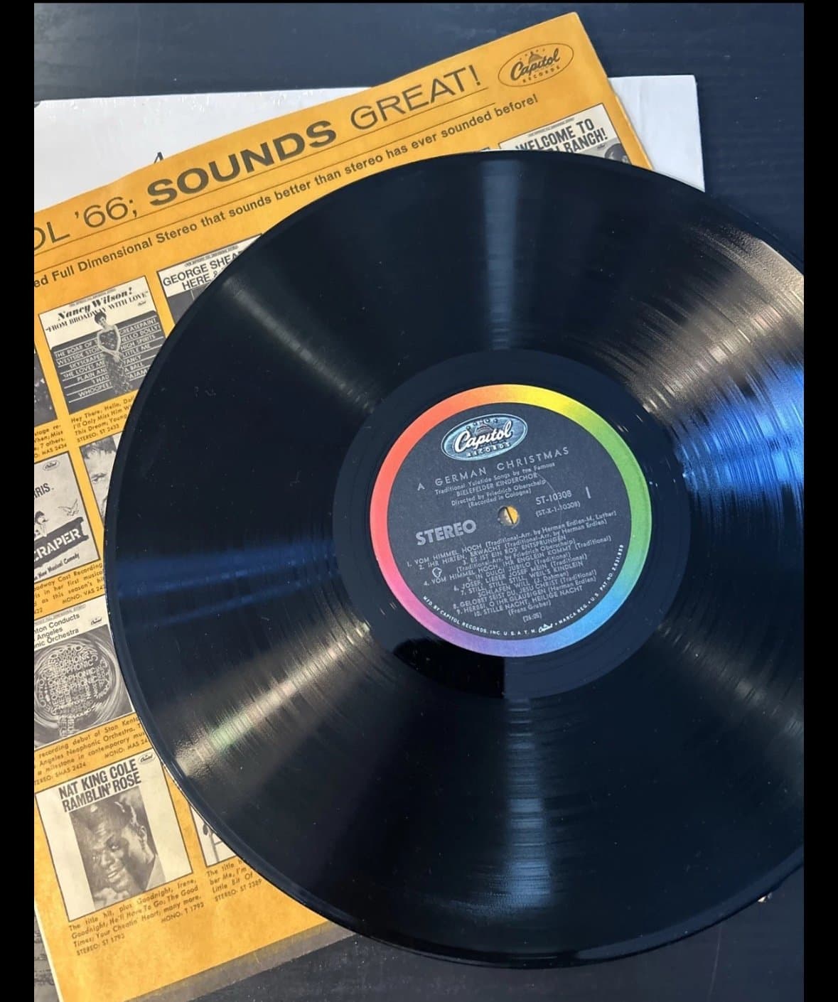 Bielefelder Kinderchor German Christmas LP Capitol ST-10308 Stereo - Thumbnail 3