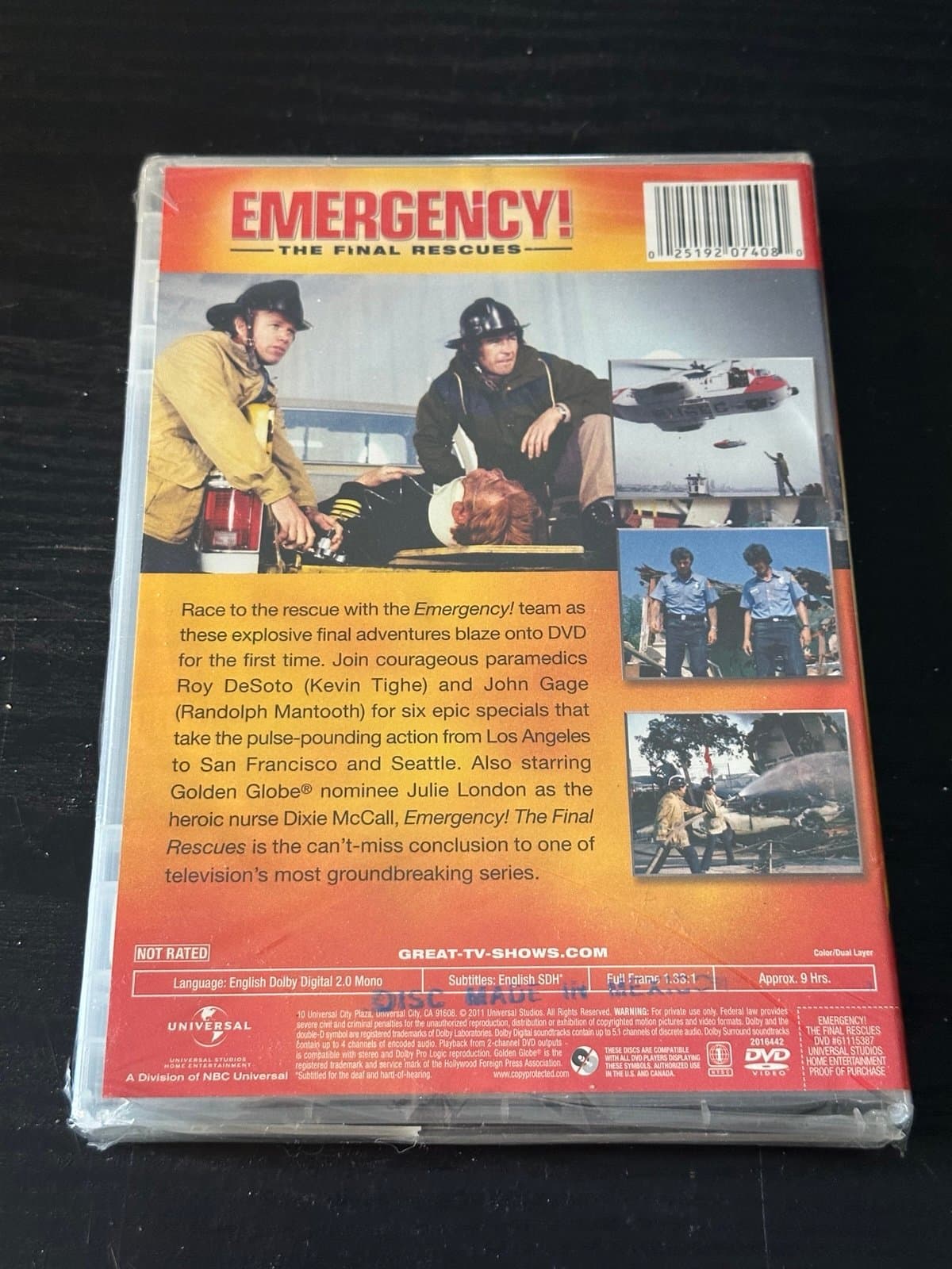 Emergency! The Final Rescues DVD New, Sealed W/ Kevin Tighe & Randolph Mantooth - Thumbnail 3
