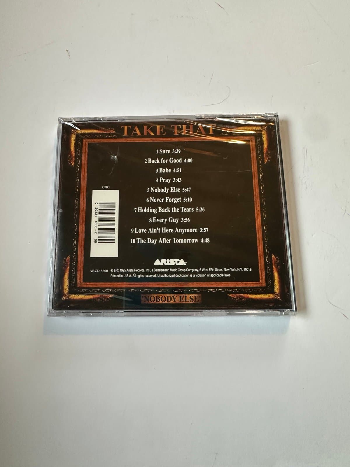 Nobody Else by Take That (CD, Aug-1995, Arista) NEW-FACTORY SEALED - Thumbnail 2