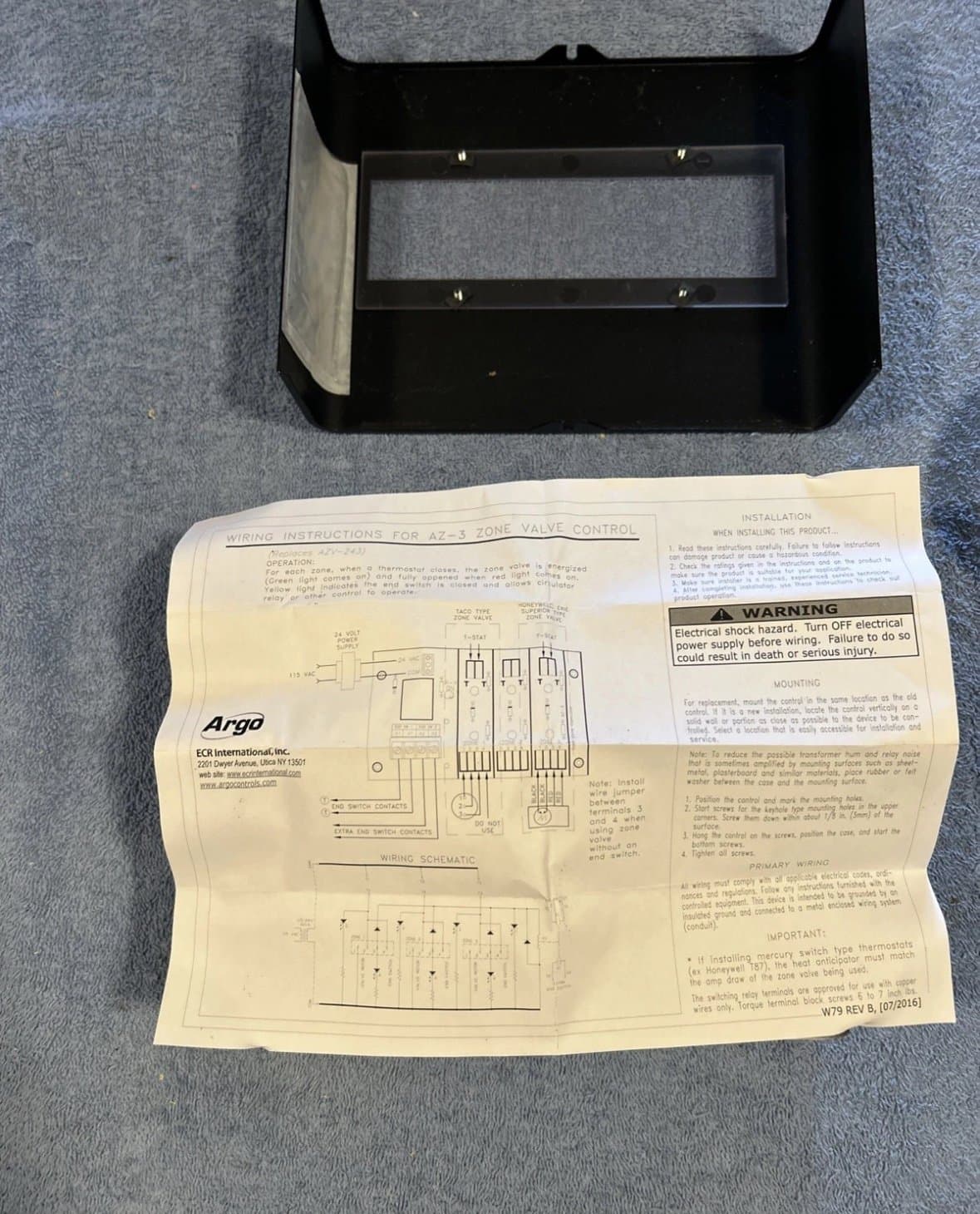 Argo Switching Relay 3 Zone Valve Controller Argo Z157 AZ-3 For Circulators 120v - Thumbnail 5