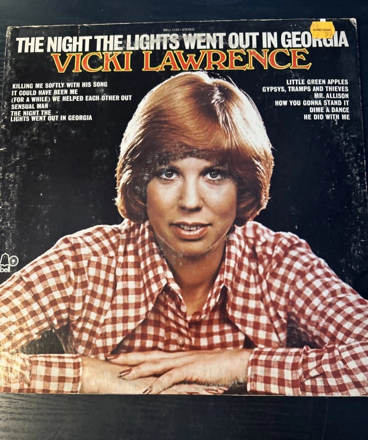 VICKI LAWRENCE - THE NIGHT THE LIGHTS WENT OUT IN GEORGIA, BELL 1120, LP, 1973.