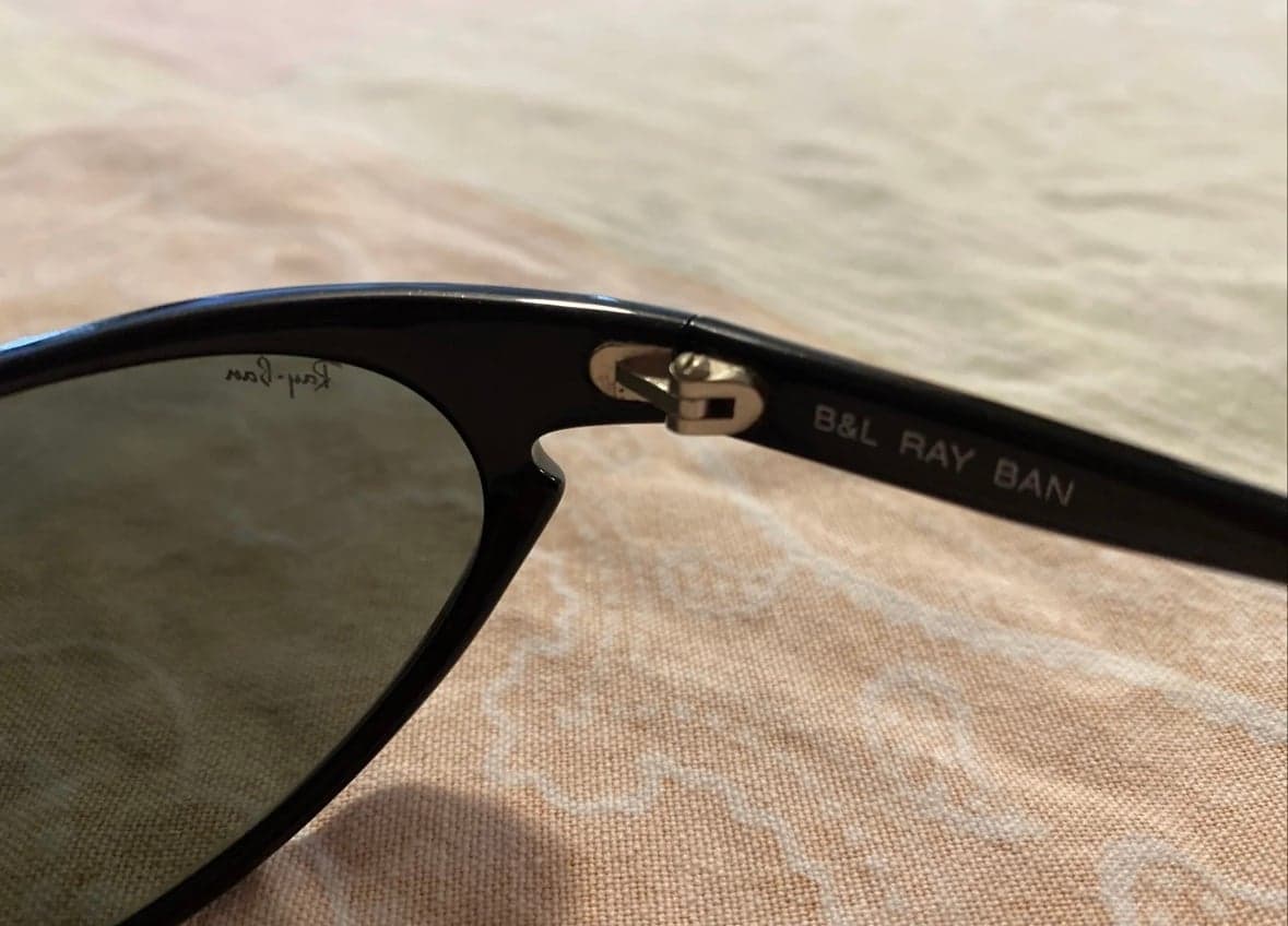 VINTAGE B&L RAY BAN W2352 GOLDEN FLASH GLITTERED SKYLINE SUNGLASSES YOAS - Thumbnail 4