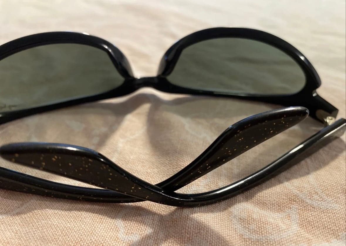 VINTAGE B&L RAY BAN W2352 GOLDEN FLASH GLITTERED SKYLINE SUNGLASSES YOAS - Thumbnail 8