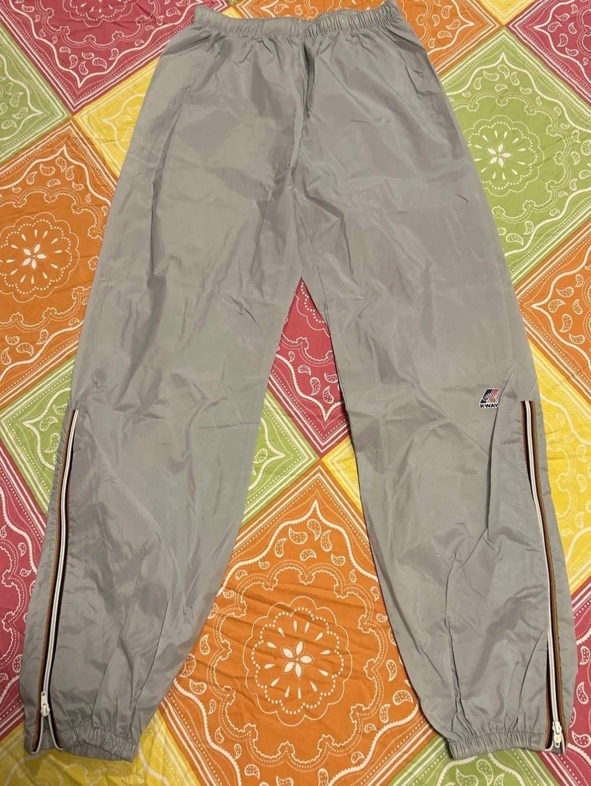 Vintage K-Way Lightweight Track Suit Jacket Pants Size 7 Small Hoodie Pullover - Thumbnail 4