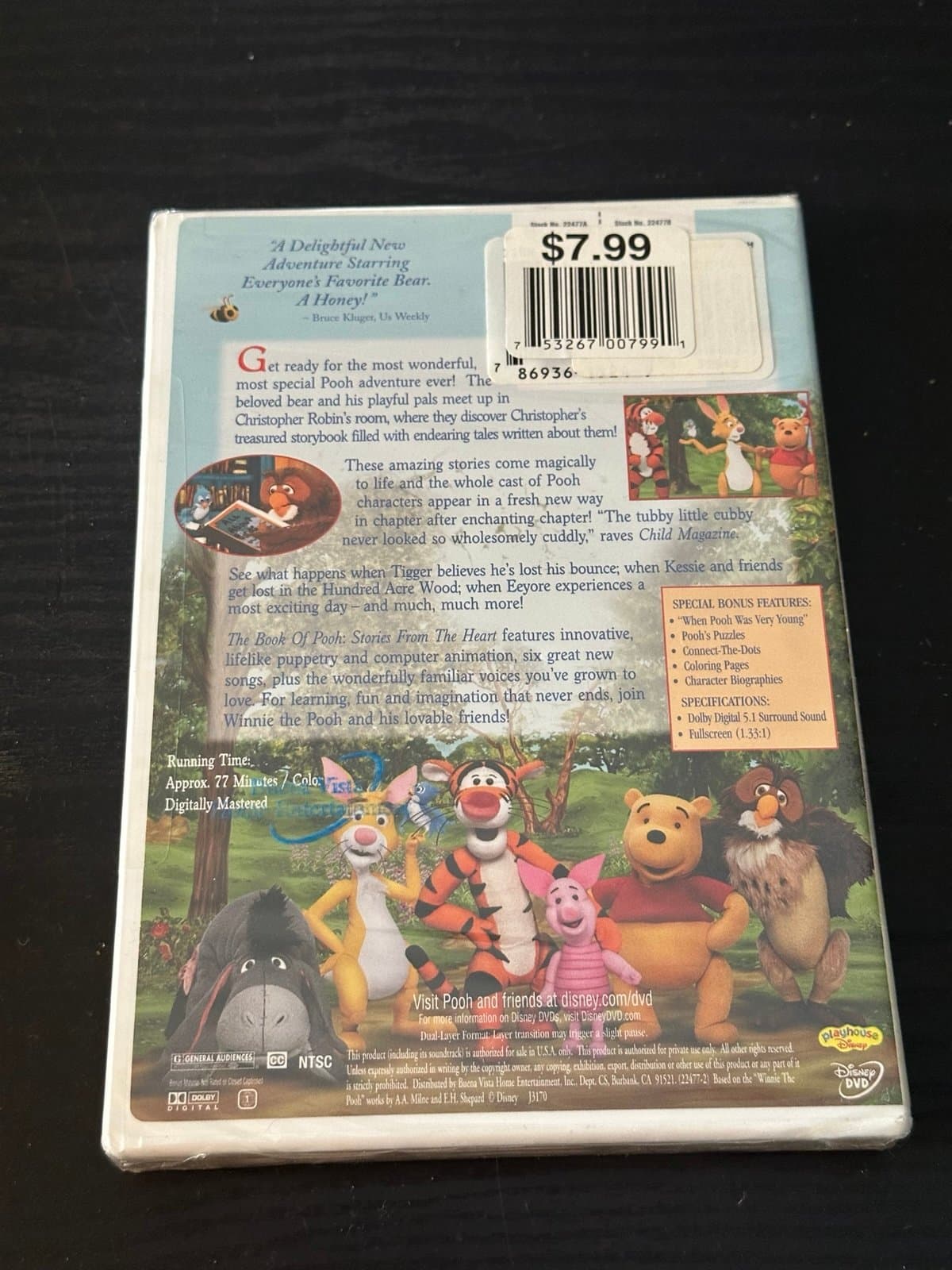 Winnie The Pooh The Book Of Pooh: Stories from the Heart New Factory Sealed DVD - Thumbnail 3