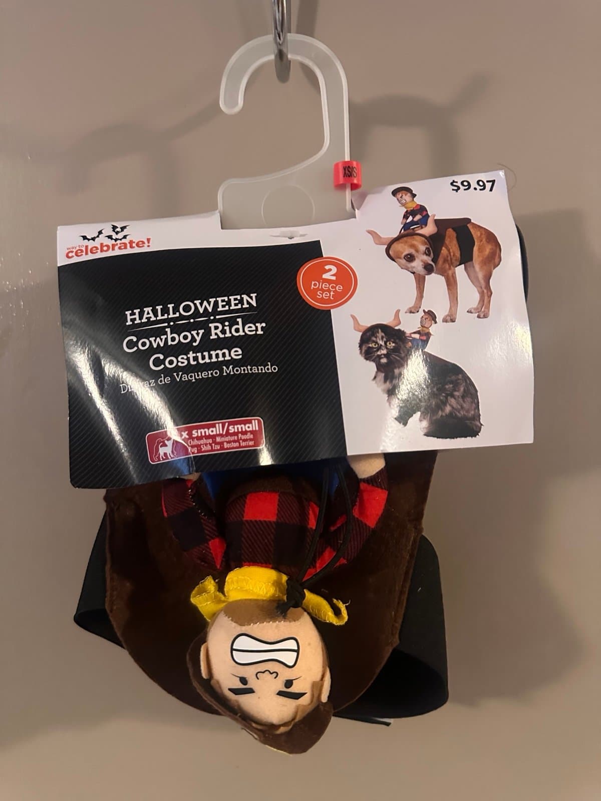 Way to celebrate pet costume, cowboy rider, Sz. XS! New!! - Thumbnail 3